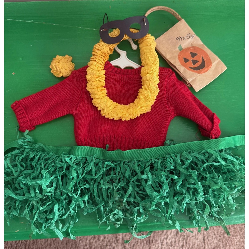 PLEASANT COMPANY American Girl Doll MOLLY Halloween HULA Costume 88 92